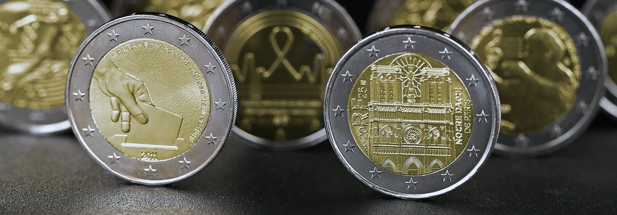 Ontdek de 2-euro herdenkingsmunten-collectie