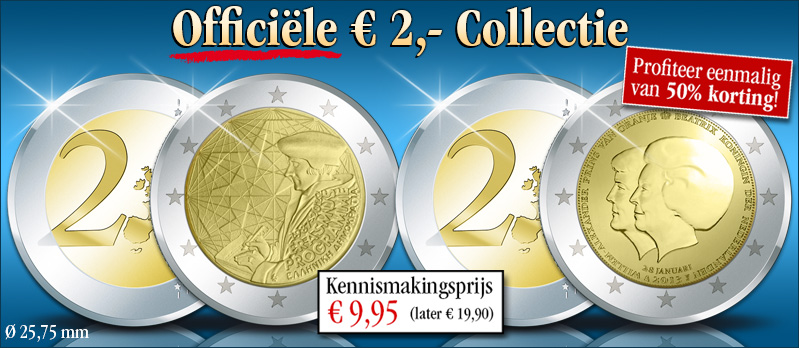 Officiële € 2,- Collectie reserveren