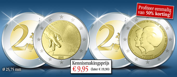 Officiële € 2,- Collectie reserveren