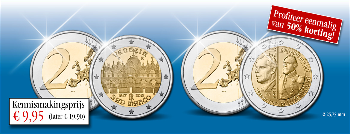 Officiële € 2,- Collectie reserveren